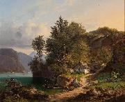 George Gillis Haanen Austrian Landscape oil painting